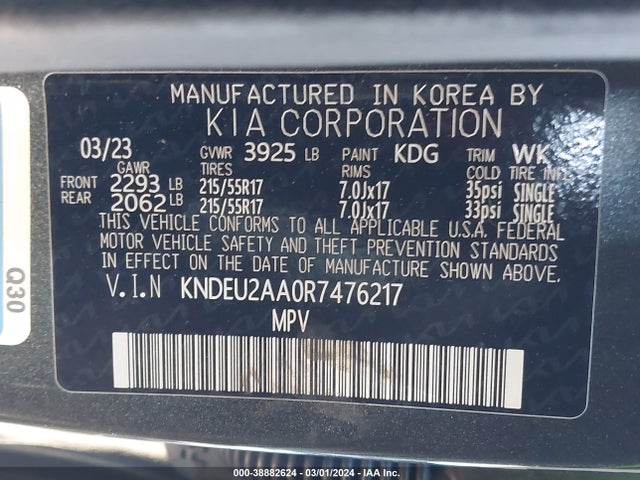 KIA SELTOS S 2024 KNDEU2AA0R7476217 Image 9