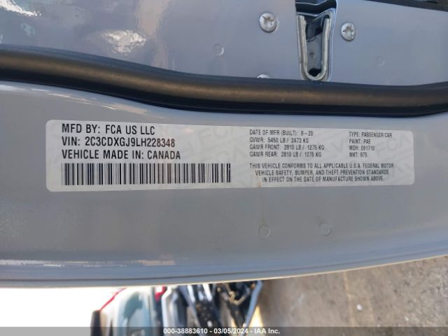 2C3CDXGJ9LH228348 Dodge Charger Scat Pack Rwd