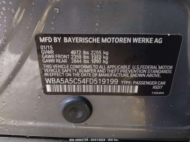 WBA5A5C54FD519199 BMW 528I