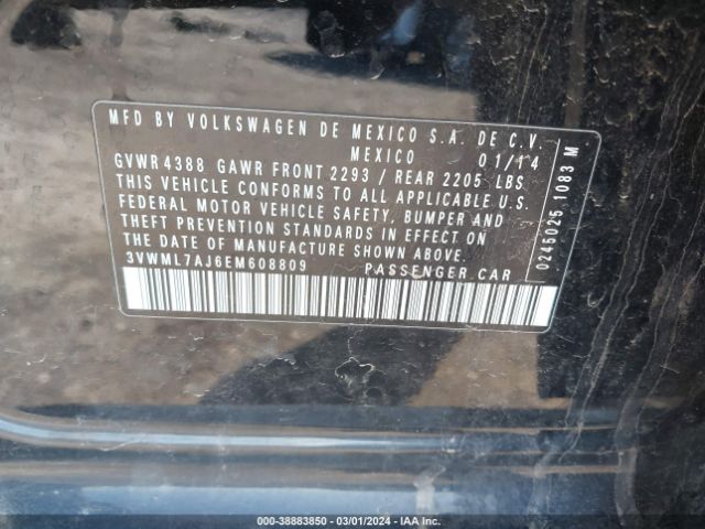 3VWML7AJ6EM608809 Volkswagen Jetta Sportwagen 2.0l Tdi