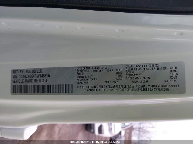1C4RJXU64RW145595 Jeep Wrangler 4xe Summit 4x4