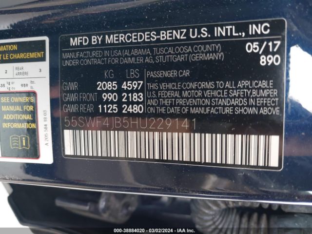 2017 MERCEDES-BENZ C 300 55SWF4JB5HU229141 Photo 8