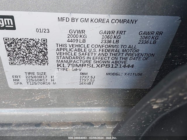 Chevrolet Trailblazer Awd Lt 2023 KL79MRSLXPB121444 Image 9
