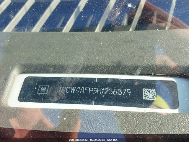 Chevrolet Express 2500 Work Van 2019 1GCWGAFP5K1236379 Image 9