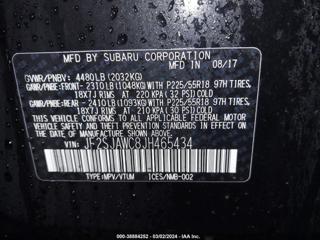 Subaru Forester Touring 2018 JF2SJAWC8JH465434 Image 9