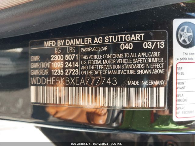 WDDHF5KBXEA777743 Mercedes-Benz E 350