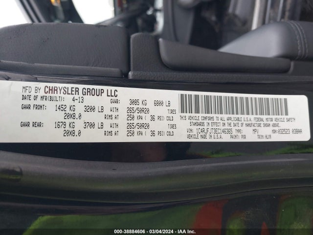 Jeep Grand Cherokee Summit 2014 1C4RJFJT3EC146365 Image 9