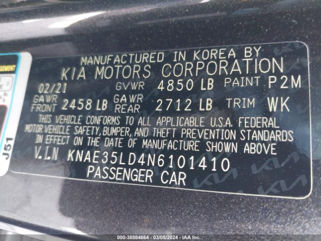 KNAE35LD4N6101410 KIA Stinger Gt-line