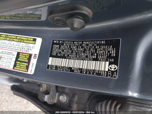 Toyota Corolla S Premium 2014 5YFBURHE5EP158025 Image 9