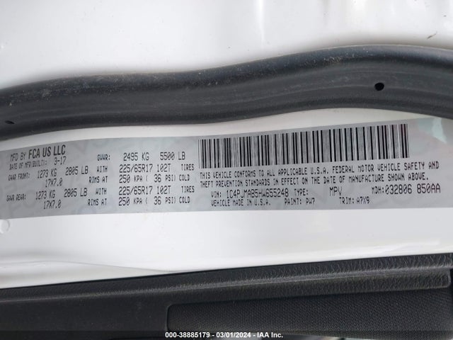 1C4PJMAB5HW655248 Jeep Cherokee Sport 4x4