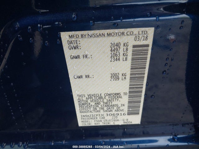 Nissan Leaf Sl 2018 1N4AZ1CP3JC306916 Image 9