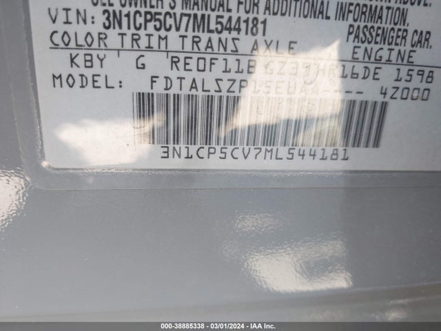 Nissan Kicks Sv Xtronic Cvt 2021 3N1CP5CV7ML544181 Image 9