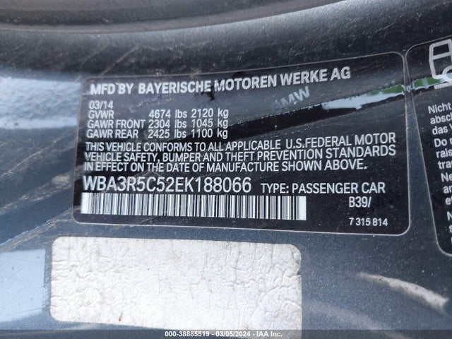 WBA3R5C52EK188066 BMW 435i Xdrive