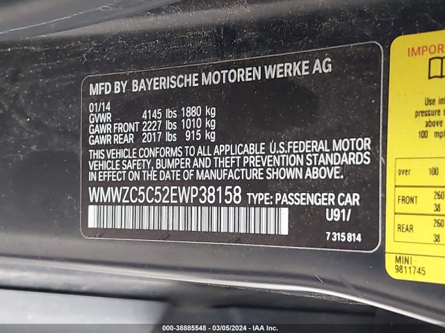 2014 MINI COUNTRYMAN WMWZC5C52EWP38158 Photo 8