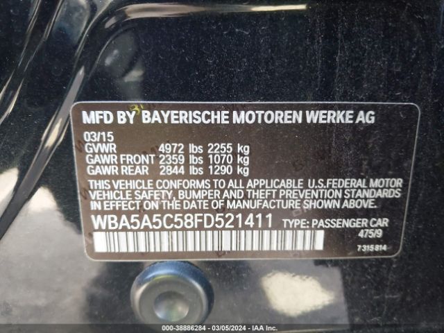 WBA5A5C58FD521411 BMW 528I