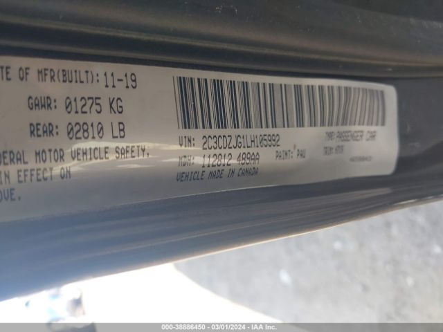 2C3CDZJG1LH105992 Dodge Challenger Gt