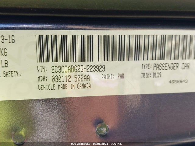 Chrysler 300 300s 2016 2C3CCABG2GH223929 Image 9