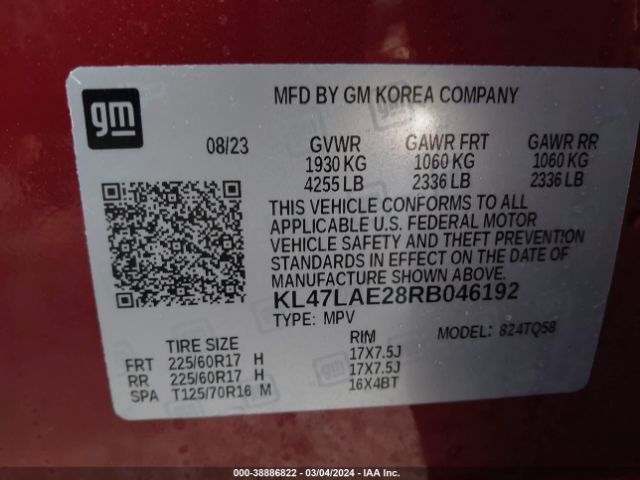 KL47LAE28RB046192 Buick Envista Preferred Fwd