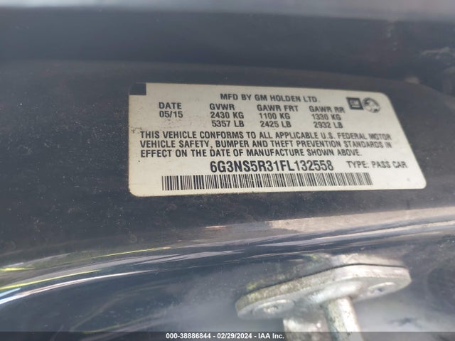 6G3NS5R31FL132558 Chevrolet Caprice Police