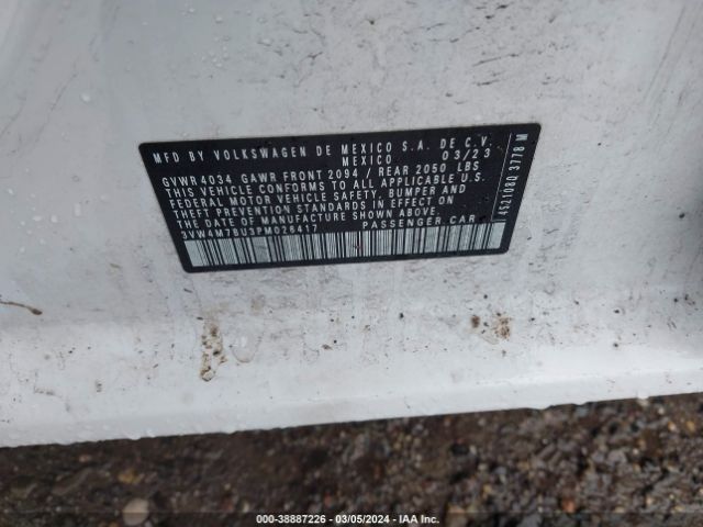 3VW4M7BU3PM026417 Volkswagen Jetta 1.5t S