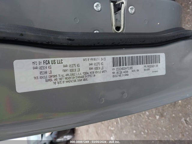 Dodge Charger Sxt Rwd 2019 2C3CDXBG2KH721895 Image 9