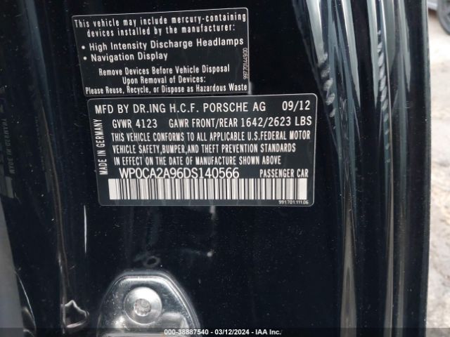 2013 PORSCHE 911 WP0CA2A96DS140566 Photo 8