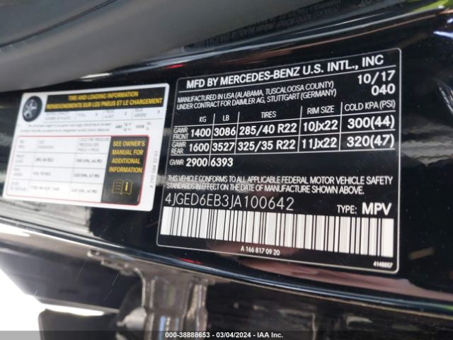 4JGED6EB3JA100642 Mercedes-Benz Amg Gle 43 Coupe 4matic