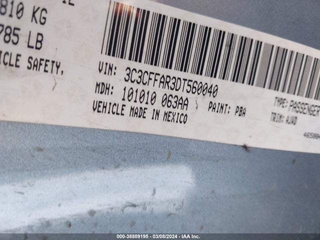 2013 FIAT 500 3C3CFFAR3DT560040 Photo 8