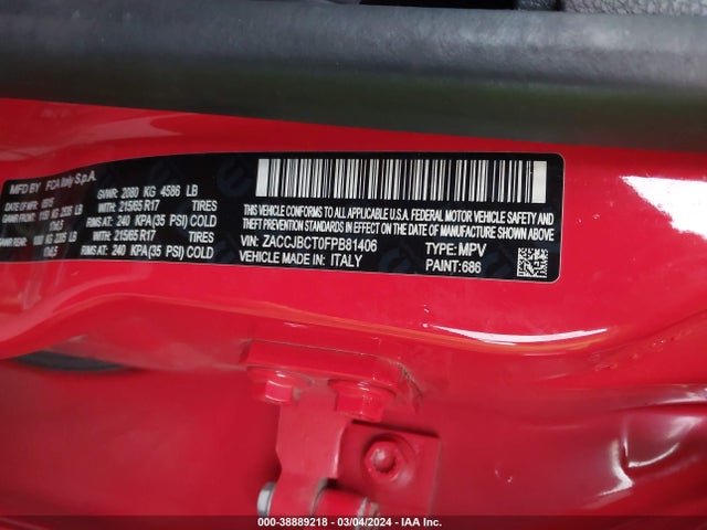 Jeep Renegade Trailhawk 2015 ZACCJBCT0FPB81406 Image 9