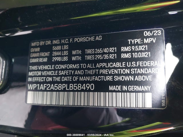 2023 PORSCHE MACAN WP1AF2A58PLB58490 Photo 8