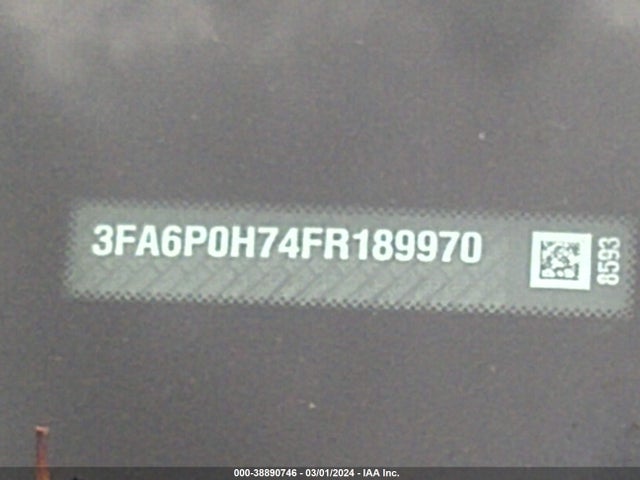Ford FUSION SE 2015 3FA6P0H74FR189970 Image 9