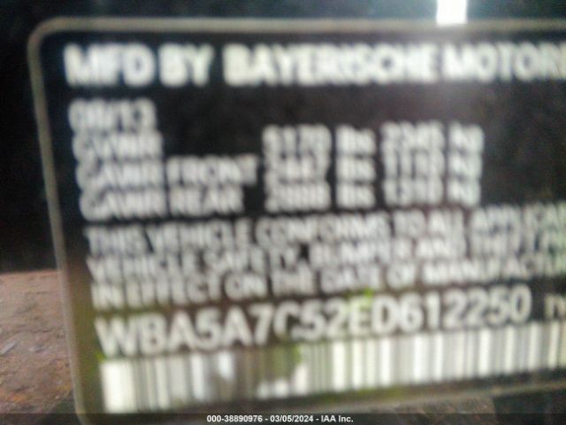 WBA5A7C52ED612250 BMW 528i Xdrive