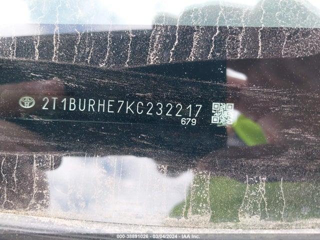 Toyota COROLLA LE 2019 2T1BURHE7KC232217 Image 9