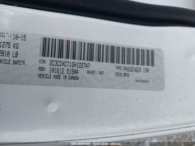 Dodge CHARGER R/T 2016 2C3CDXCT1GH122747 Image 9