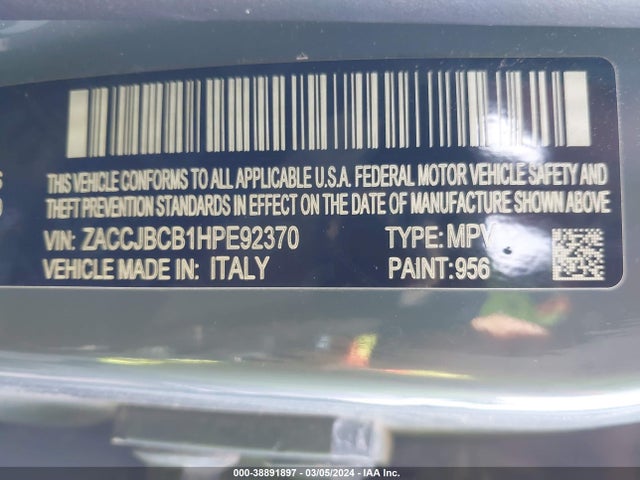 Jeep Renegade Deserthawk 4x4 2017 ZACCJBCB1HPE92370 Image 9