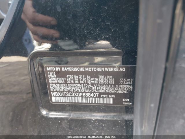 WBXHT3C3XGP888407 BMW X1 Xdrive28i