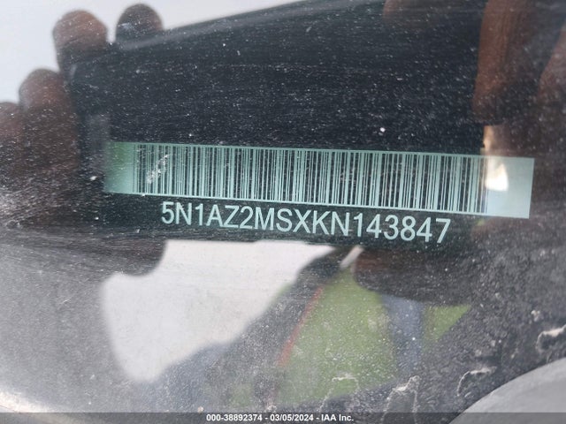 Nissan Murano Platinum 2019 5N1AZ2MSXKN143847 Image 9