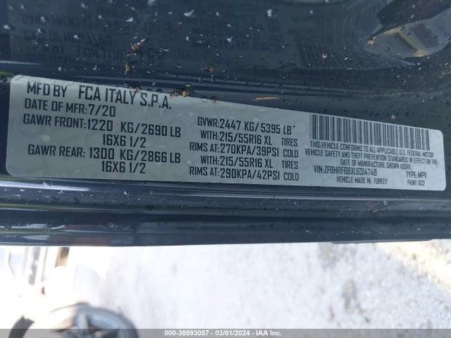 RAM Promaster City Slt 2020 ZFBHRFBBXL6S14749 Image 9