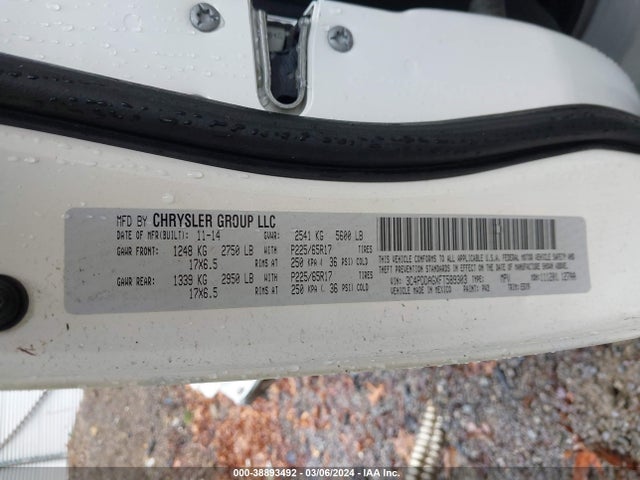 Dodge JOURNEY SE 2015 3C4PDDAGXFT589303 Image 9