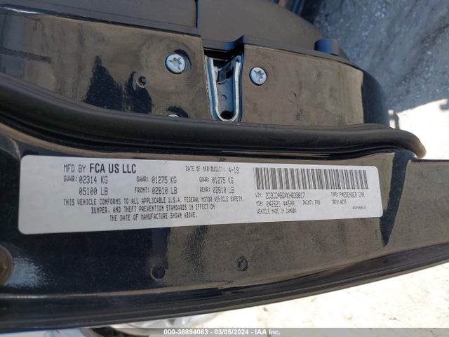 Chrysler 300 300s 2019 2C3CCABGXKH639817 Image 9