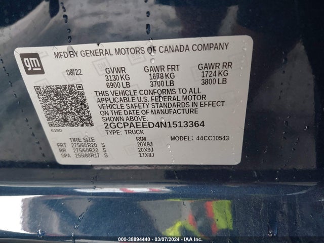 2GCPAEED4N1513364 Chevrolet Silverado 1500 2wd  Short Bed Ltz
