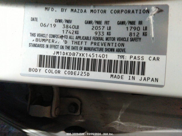 Mazda Cx-3 Sport 2019 JM1DKDB7XK1451401 Image 9