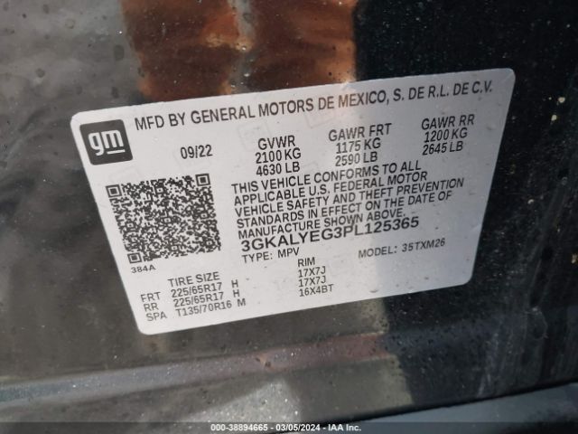 3GKALYEG3PL125365 GMC Terrain Awd At4