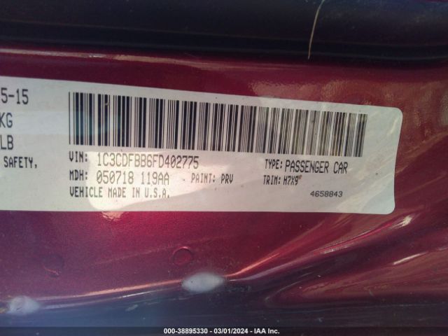 1C3CDFBB6FD402775 Dodge DART SXT