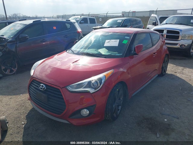 Hyundai Veloster Turbo W/black 2014 KMHTC6AE0EU190332 Image 2