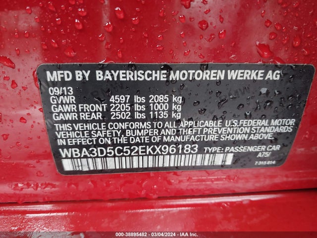 BMW 328d Xdrive 2014 WBA3D5C52EKX96183 Image 9