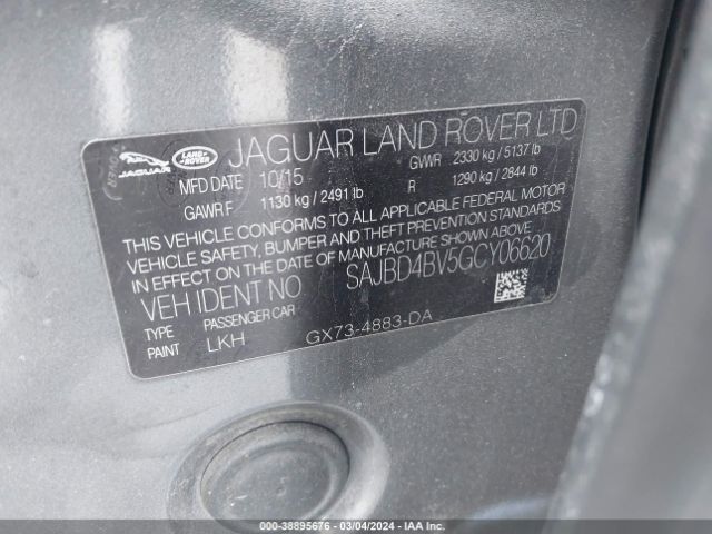 SAJBD4BV5GCY06620 Jaguar Xf 35t Premium