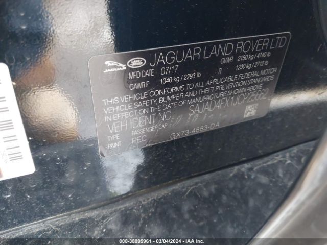 SAJAD4FX1JCP25662 Jaguar Xe 25t Premium