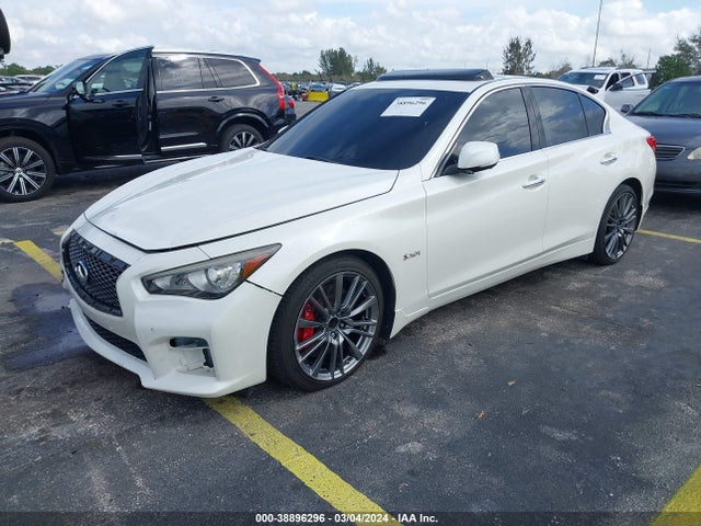 2017 Infiniti Q50 3.0t Red Sport 400 მანქანა იყიდება აუქციონზე, vin: JN1FV7AP5HM851217, აუქციონის ნომერი: 38896296