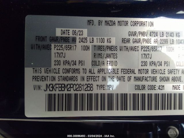 2023 MAZDA CX-5 JM3KFBBM2P0281268 Photo 8